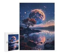 500 PCS Jigsaws Adults Puzzles Planet Lake Reflection Adult Puzzles Relaxing Games Precision Cutting Unique Gifts for Birthday And Christmas 500 PCS