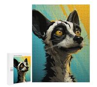 500 PCS Jigsaws Adults Puzzles PopArt Lemur Jigsaw for Adults Hands-on Game Precision Cutting Parent-child Interaction 500 PCS