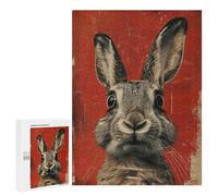 500 PCS Jigsaws Adults Puzzles Rabbit Portrait Vintage Jigsaws for Adults Hands-on Game Wall Decoration Birthday And Unique Gifts 500 PCS