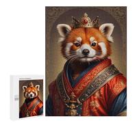 500 PCS Jigsaws Adults Puzzles Red Panda King Adult Puzzles Relaxing Games Precision Cutting Unique Gifts for Birthday And Christmas 500 PCS