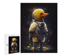 500 PCS Jigsaws Adults Puzzles Rubber Duck Astronaut Jigsaw for Adults Hands-on Game Precision Cutting Parent-child Interaction 500 PCS