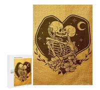 500 PCS Jigsaws Adults Puzzles Skeleton Lovers Jigsaws for Adults Toy Wall Decor Home Decoration for Is Ideal As A Gift 500 PCS