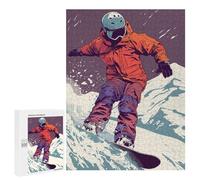 500 PCS Jigsaws Adults Puzzles Snowboarder Ski Snow Jigsaw Puzzle Family Game Analysis And Logic Parent-child Interaction 500 PCS