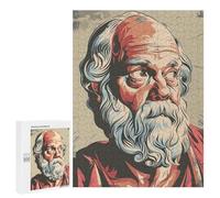 500 PCS Jigsaws Adults Puzzles Socrates Painting Adult Puzzles Relaxing Games Precision Cutting Unique Gifts for Birthday And Christmas 500 PCS