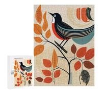 500 PCS Jigsaws Adults Puzzles Stylized Bird on Branch Teenagers Puzzles Anti-Stress Toys Wall Decoration Unique Gifts for Birthday And Christmas 500 PCS