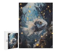 500 PCS Jigsaws Adults Puzzles Stylized Fish in Underwater Scene Adult Puzzles Relaxing Games Precision Cutting Unique Gifts for Birthday And Christmas 500 PCS
