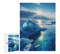 500 PCS Jigsaws Adults Puzzles Sunlit on Lake Baikal P1 Jigsaw for Adults Hands-on Game Precision Cutting Parent-child Interaction 500 PCS