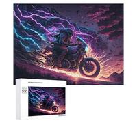 500 PCS Jigsaws Adults Puzzles Thundering Motorcycle Ride -1 Jigsaws for Adults Relaxing Games Difficult Challenge Difficult And Challenge 500 PCS