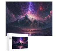 500 PCS Jigsaws Adults Puzzles Thunderstorm Mountain Landscape -2 Jigsaws for Adults Hands-on Game Wall Decoration Birthday And Unique Gifts 500 PCS