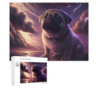 500 PCS Jigsaws Adults Puzzles Thunderstorm Pug Adventure -6 Jigsaws for Adults Family Games Presents for Women for Is Ideal As A Gift 500 PCS