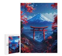 500 PCS Jigsaws Adults Puzzles Torii Gate Fuji Mount Jigsaw for Adults Toy Wall Decor Perfect Decoration for Is Ideal As A Gift 500 PCS