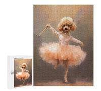 500 PCS Jigsaws Adults Puzzles Toy Poodle Ballerina Jigsaws for Adults Hands-on Game Wall Decoration Birthday And Unique Gifts 500 PCS
