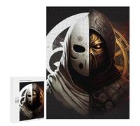 500 PCS Jigsaws Adults Puzzles Two-Faced Masked Figure Jigsaw for Adults Hands-on Game Precision Cutting Parent-child Interaction 500 PCS