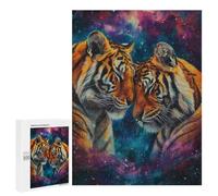 500 PCS Jigsaws Adults Puzzles Two Tigers In Love Adult Puzzles Relaxing Games Precision Cutting Unique Gifts for Birthday And Christmas 500 PCS