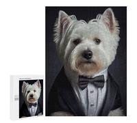 500 PCS Jigsaws Adults Puzzles Well Dressed Westie Dog 1 Jigsaws for Adults Toy Wall Decor Home Decoration for Is Ideal As A Gift 500 PCS