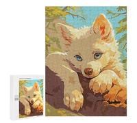 500 PCS Jigsaws Adults Puzzles Wolf Dog Cute Forest Jigsaw for Adults Toy Wall Decor Perfect Decoration for Is Ideal As A Gift 500 PCS