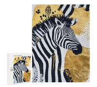 500 PCS Jigsaws Adults Puzzles Zebra Abstract Art Jigsaw for Adults Hands-on Game Precision Cutting Parent-child Interaction 500 PCS