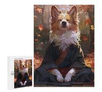 500 PCS Jigsaws Adults Puzzles Zen Meditating Corgi Dog Jigsaw for Adults Toy Wall Decor Perfect Decoration for Is Ideal As A Gift 500 PCS