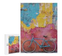 500 PCS Jigsaws Colorful Urban Bicycle Scene Jigsaws for Adults Puzzle Hand Speed Race Help The Brain Exercise Beautiful Design Game 500 PCS