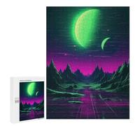 500 PCS Jigsaws for Adults Abstract Synthwave Scene Puzzles for Adults Toy Wall Decor Improve Memory Gifts for Friends And Family 500 PCS