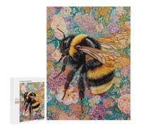 500 PCS Jigsaws for Adults Bee on Flower Field Puzzle For Teenagers Precision Cutting Parent-child Interaction Stress Reduction Gifts 500 PCS