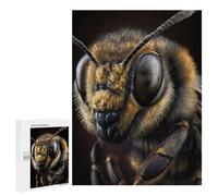 500 PCS Jigsaws for Adults Bee Portrait on Dark Puzzles for Adults Toy Wall Decor Improve Memory Gifts for Friends And Family 500 PCS