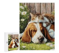 500 PCS Jigsaws for Adults Cat And Dog Dreaming Together Jigsaw for Teenagers Improve Memory Every Piece Is Unique - Toys Educational Games 500 PCS
