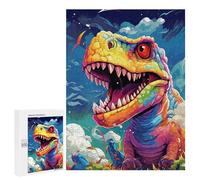 500 PCS Jigsaws for Adults Colorful Dinosaur Artwork Adult Jigsaw Puzzles Stress Reliever Difficult And Challenge Family Fun & Game Night 500 PCS