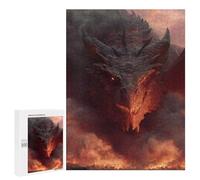 500 PCS Jigsaws for Adults Dragon's Fiery Roar -1 Adult Jigsaw Puzzles Stress Reliever Difficult And Challenge Family Fun & Game Night 500 PCS