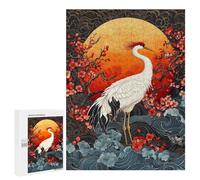 500 PCS Jigsaws for Adults Elegant Crane Sunset Art Puzzle For Teenagers Precision Cutting Parent-child Interaction Stress Reduction Gifts 500 PCS