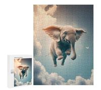 500 PCS Jigsaws for Adults Elephant Flying Animal Puzzles for Adults Toy Wall Decor Improve Memory Gifts for Friends And Family 500 PCS