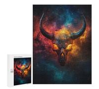 500 PCS Jigsaws for Adults Galactic Demon Skull -1 Adult Jigsaw Puzzles Stress Reliever Difficult And Challenge Family Fun & Game Night 500 PCS