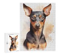 500 PCS Jigsaws for Adults German Pinscher Portrait Puzzles for Adults Toy Wall Decor Improve Memory Gifts for Friends And Family 500 PCS