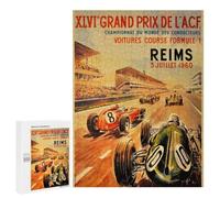 500 PCS Jigsaws for Adults Grand Prix ACF REIMS 3 Juillet 1960 Puzzles for Adults Toy Wall Decor Improve Memory Gifts for Friends And Family 500 PCS
