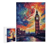 500 PCS Jigsaws for Adults London Skyline with Big Ben Adult Jigsaw Puzzles Stress Reliever Difficult And Challenge Family Fun & Game Night 500 PCS