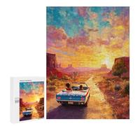 500 PCS Jigsaws for Adults Open Road Adventure -1 Adult Jigsaw Puzzles Stress Reliever Difficult And Challenge Family Fun & Game Night 500 PCS