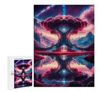 500 PCS Jigsaws for Adults Pink Tree of Life Puzzles for Adults Toy Wall Decor Improve Memory Gifts for Friends And Family 500 PCS