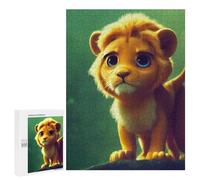 500 PCS Jigsaws for Adults Puzzle Adorable Lion Cub Portrait Puzzle for Adults Family Game Difficult Challenge Gifts for Friends And Family 500 PCS
