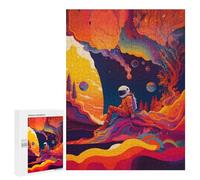 500 PCS Jigsaws for Adults Puzzle Alien Astronaut in A Surreal Landscape -1 Puzzle for Adults Family Game Difficult Challenge Gifts for Friends And Family 500 PCS