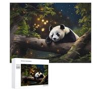 `500 PCS Jigsaws for Adults Puzzle Animal Panda Adult Jigsaw Puzzle Toy Wall Decor Wall Art Challenging To Complete 500 PCS