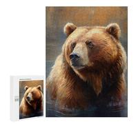 500 PCS Jigsaws for Adults Puzzle Arctic Brown Bear Puzzles for Adults Toy Wall Decor Enhance Memory Gifts for Friends And Family 500 PCS
