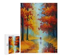 500 PCS Jigsaws for Adults Puzzle Autumn Lovers Puzzles for Adults Hands-on Game Hand Speed Race Great Gift for Gaming 500 PCS