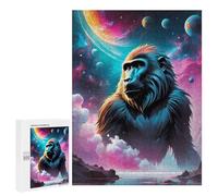 500 PCS Jigsaws for Adults Puzzle Baboon Cosmic Space Adult Jigsaw Relax Games Difficult Challenge Challenging To Complete 500 PCS