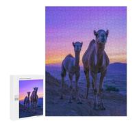 500 PCS Jigsaws for Adults Puzzle Camel Family at Sunset Puzzles for Adults Hands-on Game Hand Speed Race Great Gift for Gaming 500 PCS