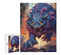 500 PCS Jigsaws for Adults Puzzle City Under Siege by Monster Jigsaw Puzzle Hands-on Game But Fun And Humorous Birthday Present, Gifts, 500 PCS