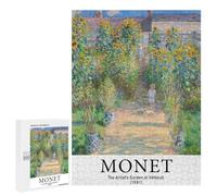 500 PCS Jigsaws for Adults Puzzle Claude Monet Famous Art Jigsaw for Adults Fun Games Presents for Women Challenging To Complete 500 PCS