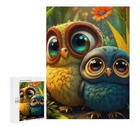 500 PCS Jigsaws for Adults Puzzle Colorful Owls in Nature Jigsaw Puzzle Hands-on Game But Fun And Humorous Birthday Present, Gifts, 500 PCS