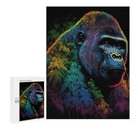 500 PCS Jigsaws for Adults Puzzle Colourful Gorilla Puzzles for Adults Toy Wall Decor Enhance Memory Gifts for Friends And Family 500 PCS