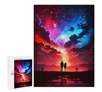 500 PCS Jigsaws for Adults Puzzle Couple Cosmos Landscape Puzzles for Adults Hands-on Game Hand Speed Race Great Gift for Gaming 500 PCS
