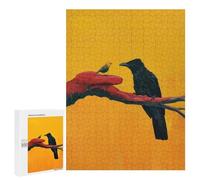 500 PCS Jigsaws for Adults Puzzle Crow And Small Bird Jigsaw for Adults Fun Games Presents for Women Challenging To Complete 500 PCS